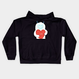 Yeti Love Monster Kids Hoodie